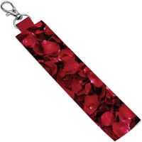 Rose Designed Printed Keychain for Ladies