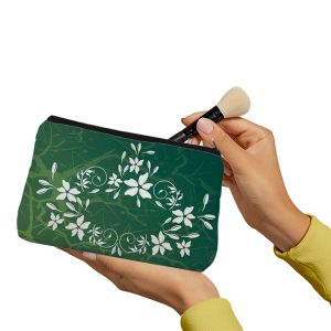 Green floral  Make up Pouch