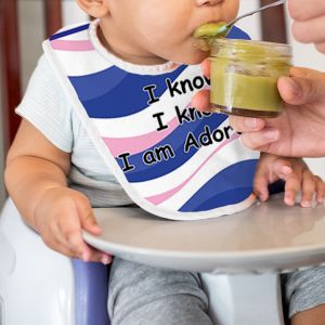Abstract Design Customised Baby Bib Fully Printed and Velcro Closured