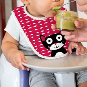 Custom Printed Bib for Babies, Machine Washable and Fabric Printed