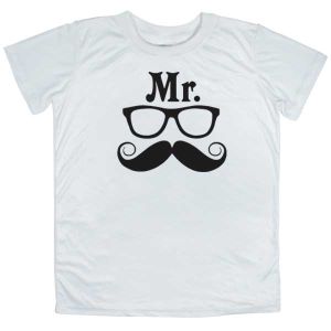 Custom Unique Text Printed  Couple T-Shirt