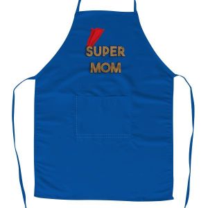 Blue Custom designed Full Apron for Kitchen