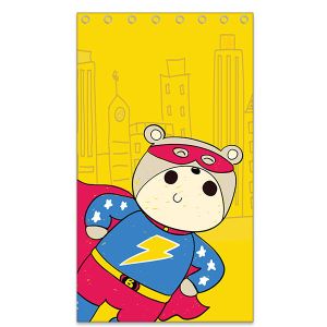 Cartoon Printed Full Length Door Curtain