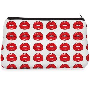 Red sexy lips Make up Pouch