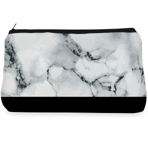 Black and white marble Make up Pouch