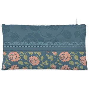 Blue floral lace Cosmetic Pouch