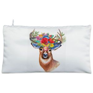 White reindeer Cosmetic Pouch