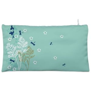 Green dragonfly leaf branch Cosmetic Pouch