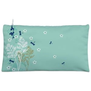 Green dragonfly leaf branch Cosmetic Pouch