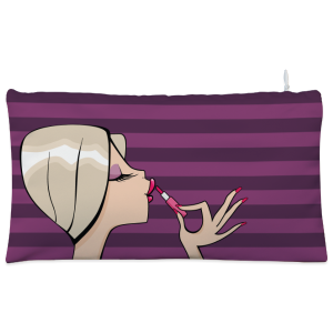 Purple fashional girl lipstick Cosmetic Pouch