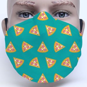 Personalised Fabric Face Mask Printed with Soft Ear Loops And Nose Clip 