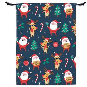 Santa's Reindeer Santa Sack Bag 