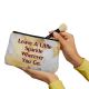 Sliver ,golden leaf sparkle Make up Pouch