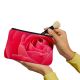 Pink rose bud Make up Pouch