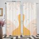 Digital Image/Text/Name Printed Customised Door Curtain Set of 2 with Eyelet 