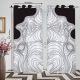 Animal Cartoon Designed Customised Door Curtain Set of 2 in Multiple Colors 