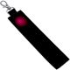 Black Gradient Personalized Fabric Keychain